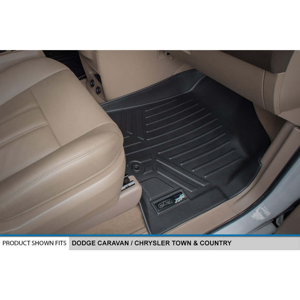 Smart Liner USA Motor Vehicle Interior Fittings Smart Trimâ„¢ Custom Fit Floor Liners For 2008 2020 Caravan/Town & Country (Stow'n Go Only)
