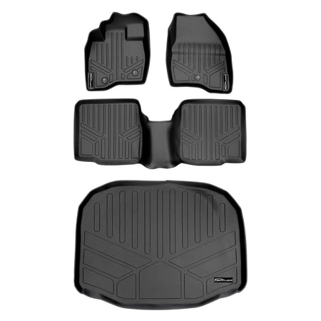 Smart Liner USA Floor Mats in Motor Vehicle Interior Fittings Black / 2 Row Floor Mat Liner Set & Cargo Liner Behind the 3rd Row SMARTLINER Custom Fit Floor Liners For 2011-2014 Explorer (without 2nd Row Center Console)