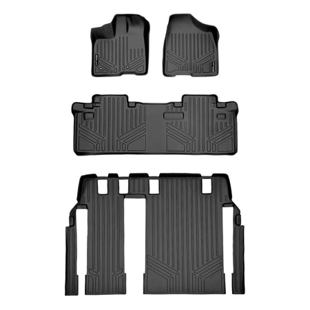 SMARTLINER 2011-2012 Toyota Sienna Floor Liners (8 Passenger Models (without coverage for 2nd row sliding track)) – 1st row, 