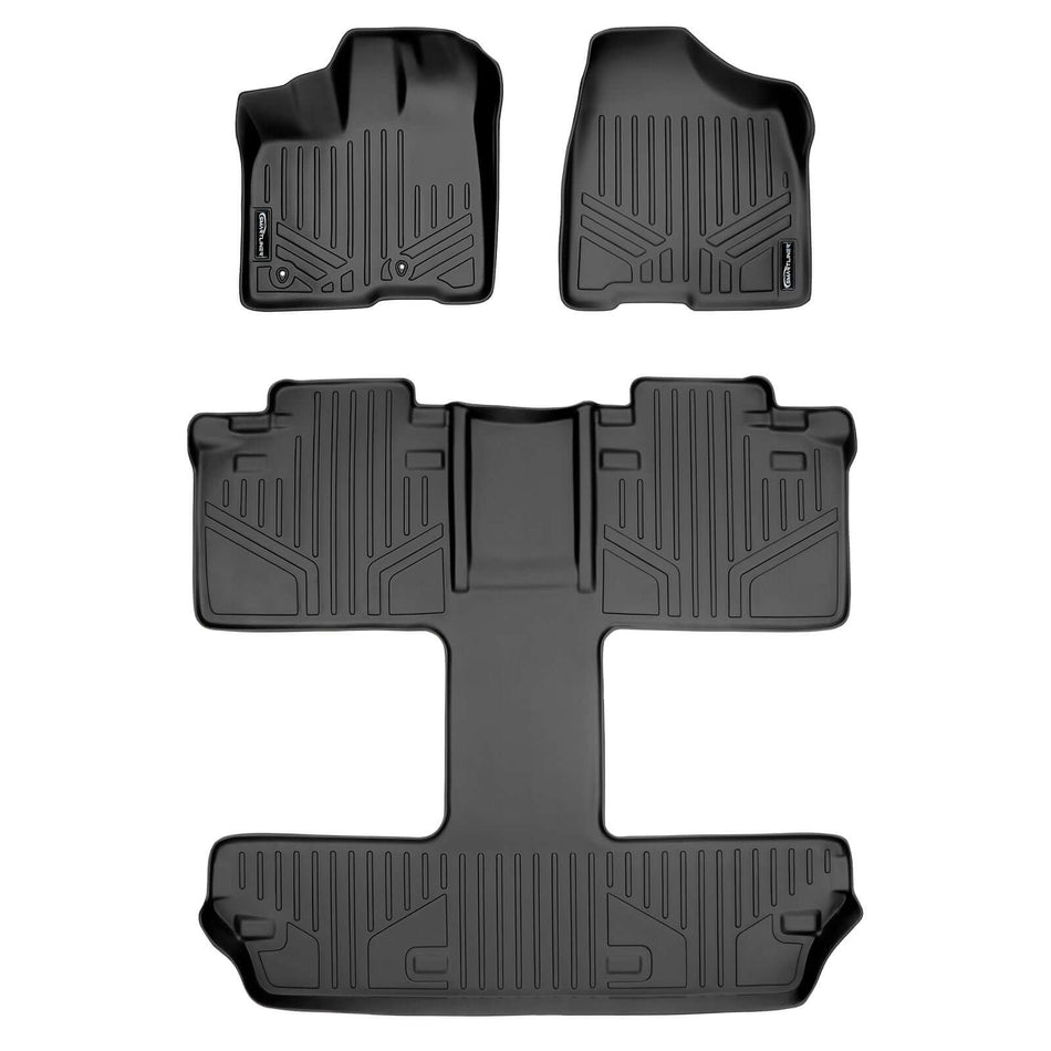2011-2012 Toyota Sienna Floor Liners|7 Passenger Models|SMARTLINER