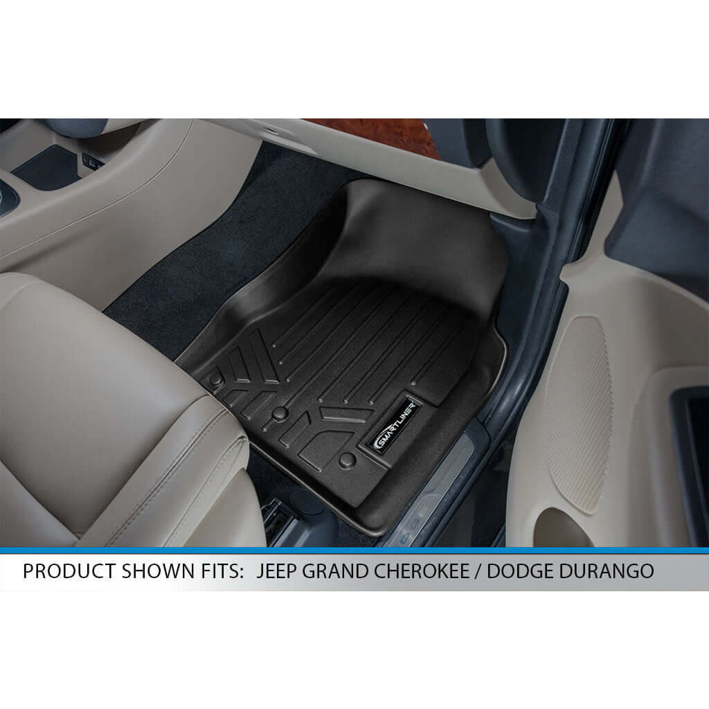 Smart Liner USA Motor Vehicle Interior Fittings Smart Trimâ„¢ Custom Fit Floor Liners For 2013-2016 Jeep Grand Cherokee (without 2nd Row Center Console)