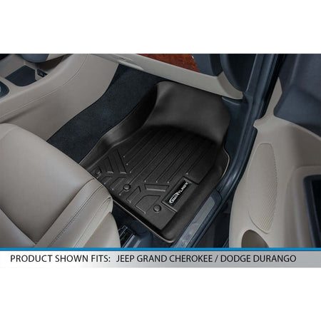 Smart Liner USA Motor Vehicle Interior Fittings Smart Trimâ„¢ Custom Fit Floor Liners For 2013-2016 Jeep Grand Cherokee (without 2nd Row Center Console)