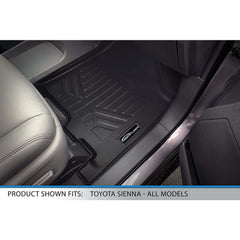 SMARTLINER Custom Fit for 2013 2020 Sienna 7 Passenger Model with Power Folding 3rd Row Seats - Smartliner USA