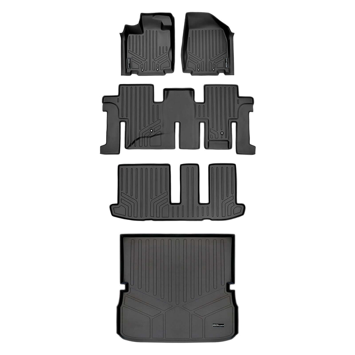 Smart Liner USA Motor Vehicle Interior Fittings Black / 3 Row Floor Mat Liner Set & Cargo Liner Behind the 2nd Row SMARTLINER Custom Fit Floor Liners For 2013-2020 Nissan Pathfinder / 2013 Infiniti JX35