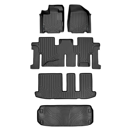 Smart Liner USA Motor Vehicle Interior Fittings Black / 3 Row Floor Mat Liner Set & Cargo Liner Behind the 3rd Row SMARTLINER Custom Fit Floor Liners For 2013-2020 Nissan Pathfinder / 2013 Infiniti JX35