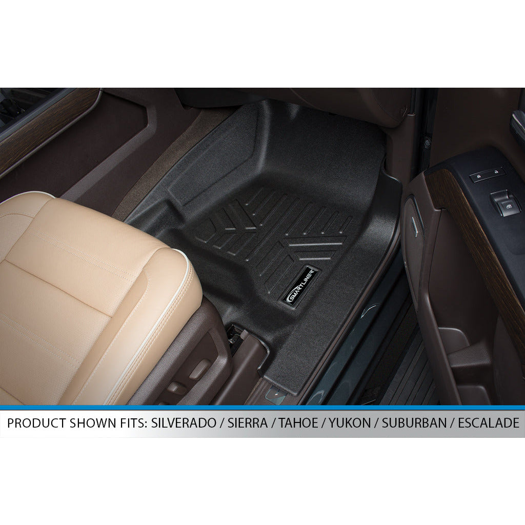 SMARTLINER Custom Fit Floor Liners For 2015-2020 Suburban / Yukon XL (with 2nd Row Bench Seat)