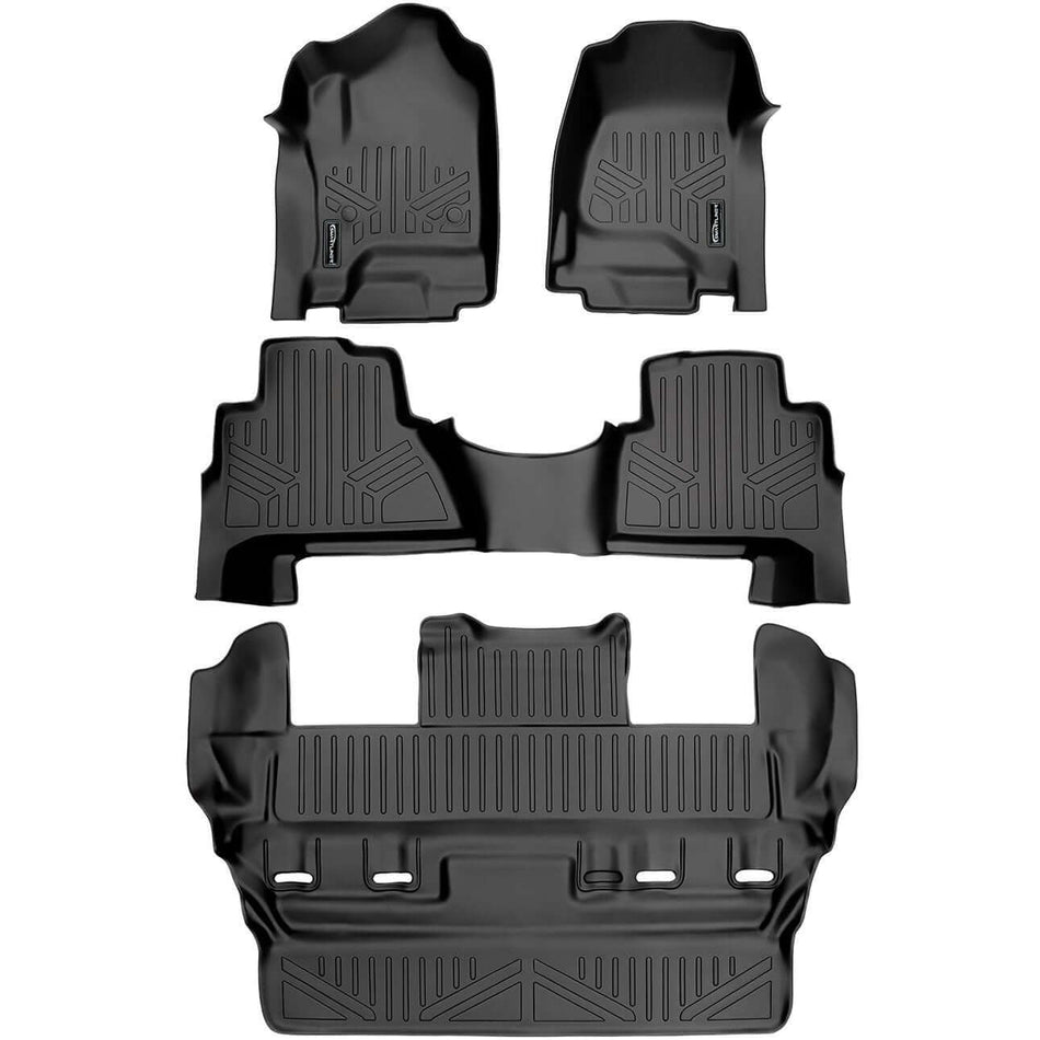 SMARTLINER 2015-2020 Cadillac Escalade Floor Liners (7 Passenger, 8 Passenger) – 1st row, 2nd row & 3rd row liners