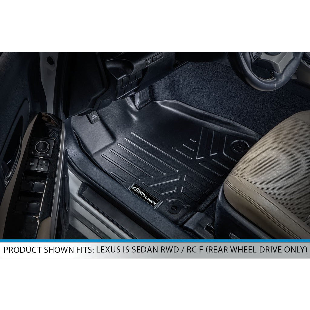 SMARTLINER Custom Fit Floor Liners For 2014-2024 Lexus IS (Sedan Rear Wheel Drive Only)
