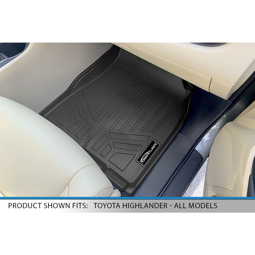 SMARTLINER Custom Fit for 2014-2019 Toyota Highlander with 2nd Row Bucket Seats (No Hybrid Models) - Smartliner USA