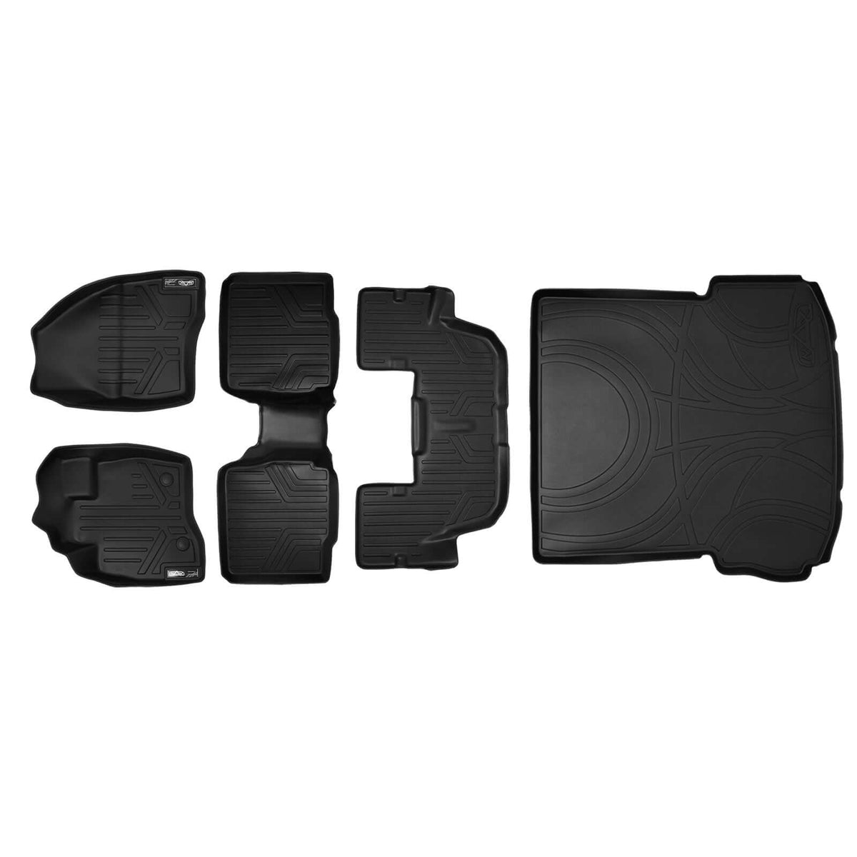 Smart Liner USA Motor Vehicle Interior Fittings Black / 3 Row Floor Mat Liner Set & Cargo Liner Behind the 2nd Row SMARTLINER Custom Fit Floor Liners For 2015-2016 Ford Explorer with 2nd Row Center Console