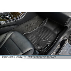 SMARTLINER Custom Fit Floor Liners For 2015-2021 Mercedes Benz C Class Sedan (No Hybrid Models)