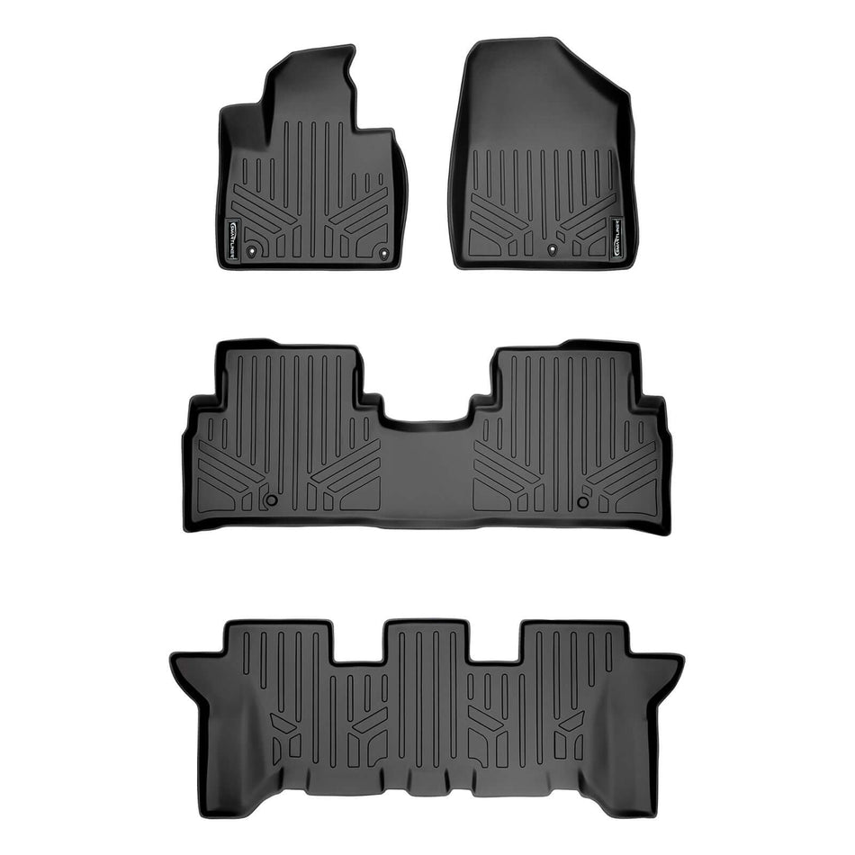 SMARTLINER 2016-2020 Kia Sorento Floor Liners (Fits 7 passenger) – 1st row, 2nd row & 3rd row liners
