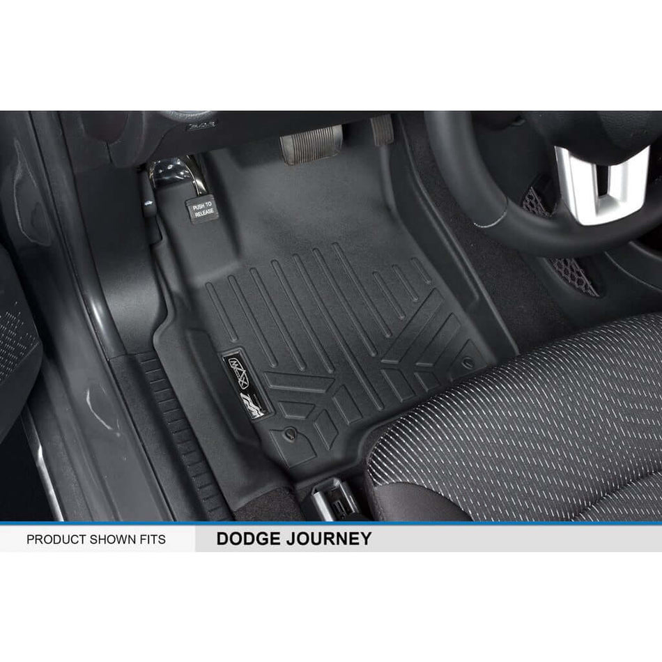 SMARTLINER Floor Liners 2010-2020 Dodge Journey Floor Liners|For 2010-2012 Models with Dual Floor Hooks|SMARTLINER