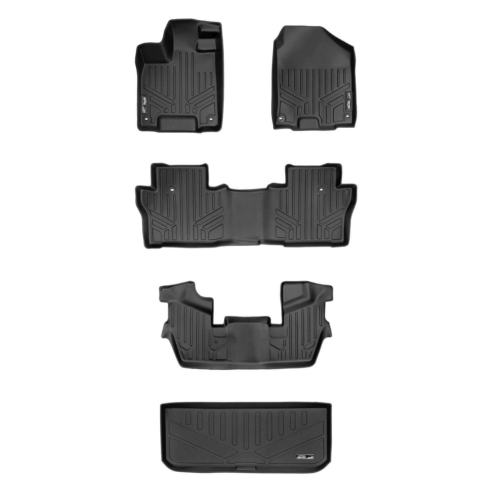 SMARTLINER Custom Fit for 2016-2020 Honda Pilot (7 Passenger Model) - Smartliner USA