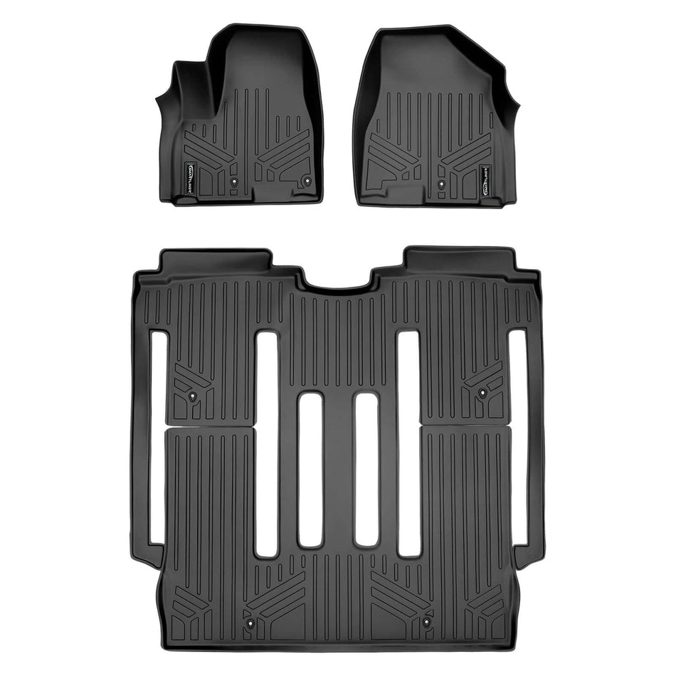 SMARTLINER 2015-2021 Kia Sedona Floor Liners (8 Passenger) – 1st row & 2nd row liners