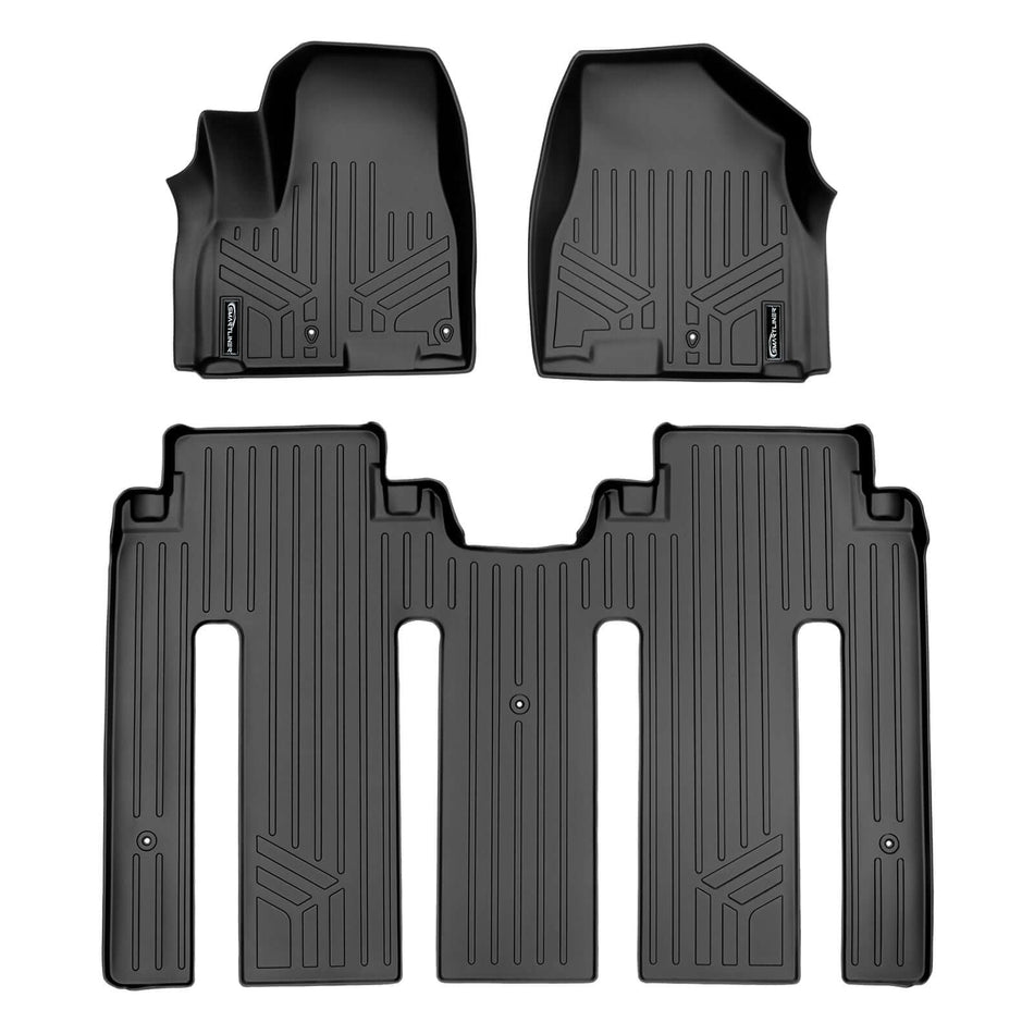 SMARTLINER 2015-2021 Kia Sedona Floor Liners (7 Passenger) – 1st row & 2nd row liners