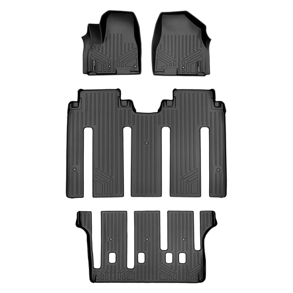 SMARTLINER 2015-2021 Kia Sedona Floor Liners (7 Passenger) – 1st row, 2nd row & 3rd row liners