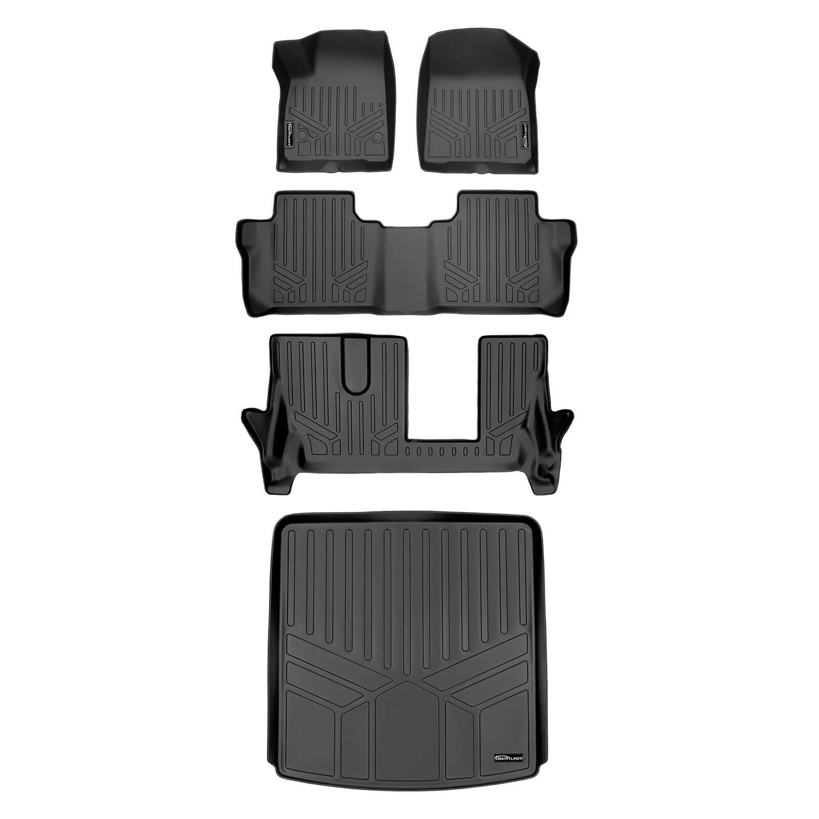 SMARTLINER Custom Fit for 2020 Cadillac XT6 with 2nd Row Bench Seat - Smartliner USA