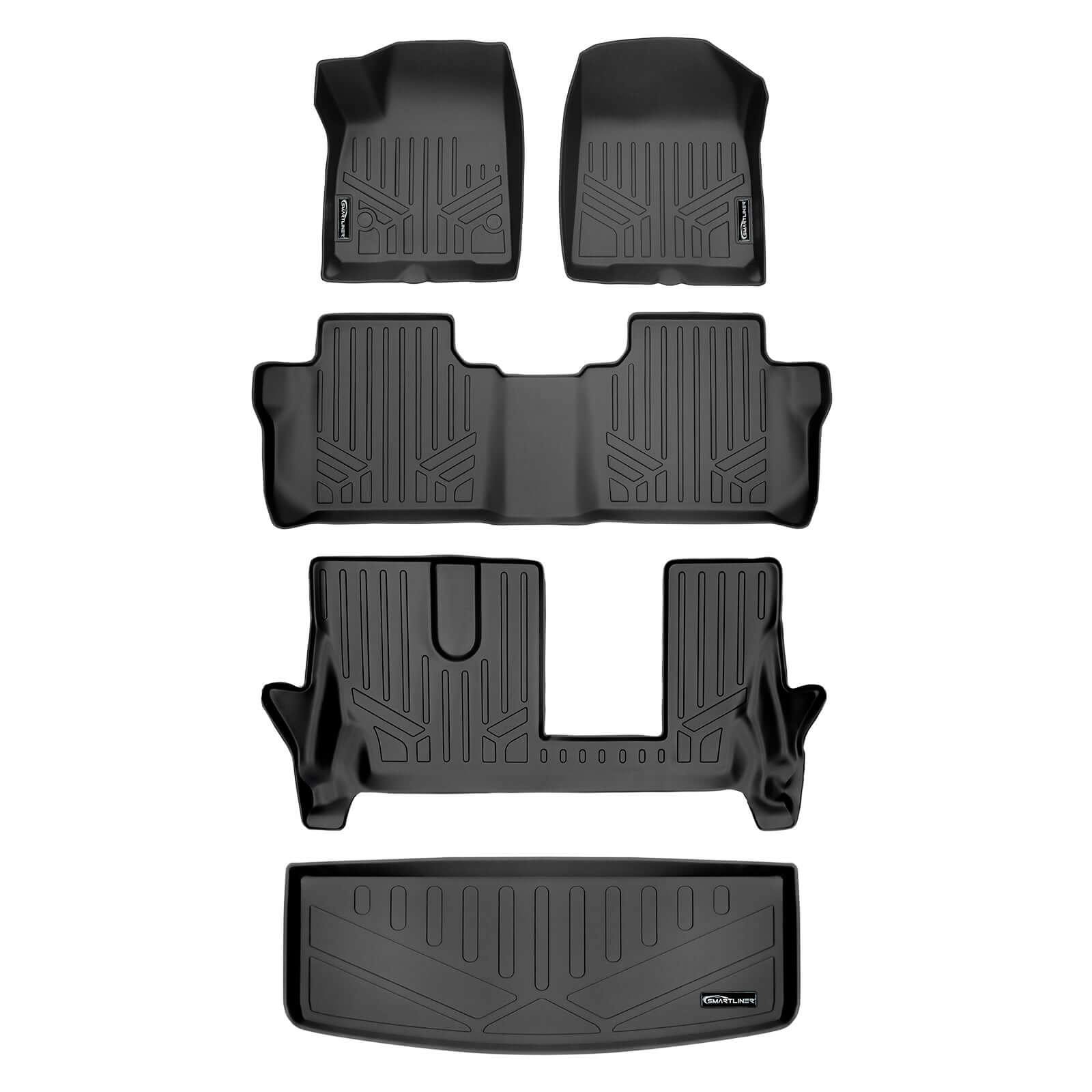 SMARTLINER Custom Fit for 2020 Cadillac XT6 with 2nd Row Bench Seat - Smartliner USA