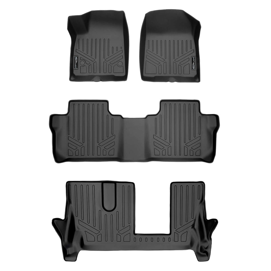 SMARTLINER custom-fit TPE floor liners – 1st row, 2nd row & 3rd row liners (view 1)