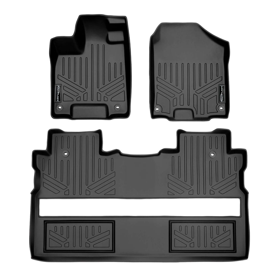 SMARTLINER 2017-2026 Honda Ridgeline Floor Liners – 1st row & 2nd row liners