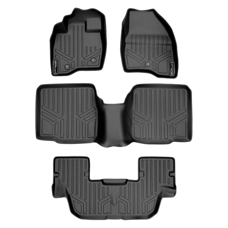SMARTLINER 2017-2019 Ford Explorer Floor Liners (8 Passenger) – 1st row, 2nd row & 3rd row liners (view 1)