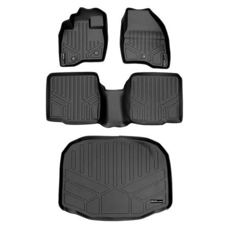 Smart Liner USA Motor Vehicle Interior Fittings Black / 2 Row Floor Mat Liner Set & Cargo Liner Behind the 3rd Row SMARTLINER Custom Fit Floor Liners For 2017-2019 Ford Explorer without 2nd Row Center Console