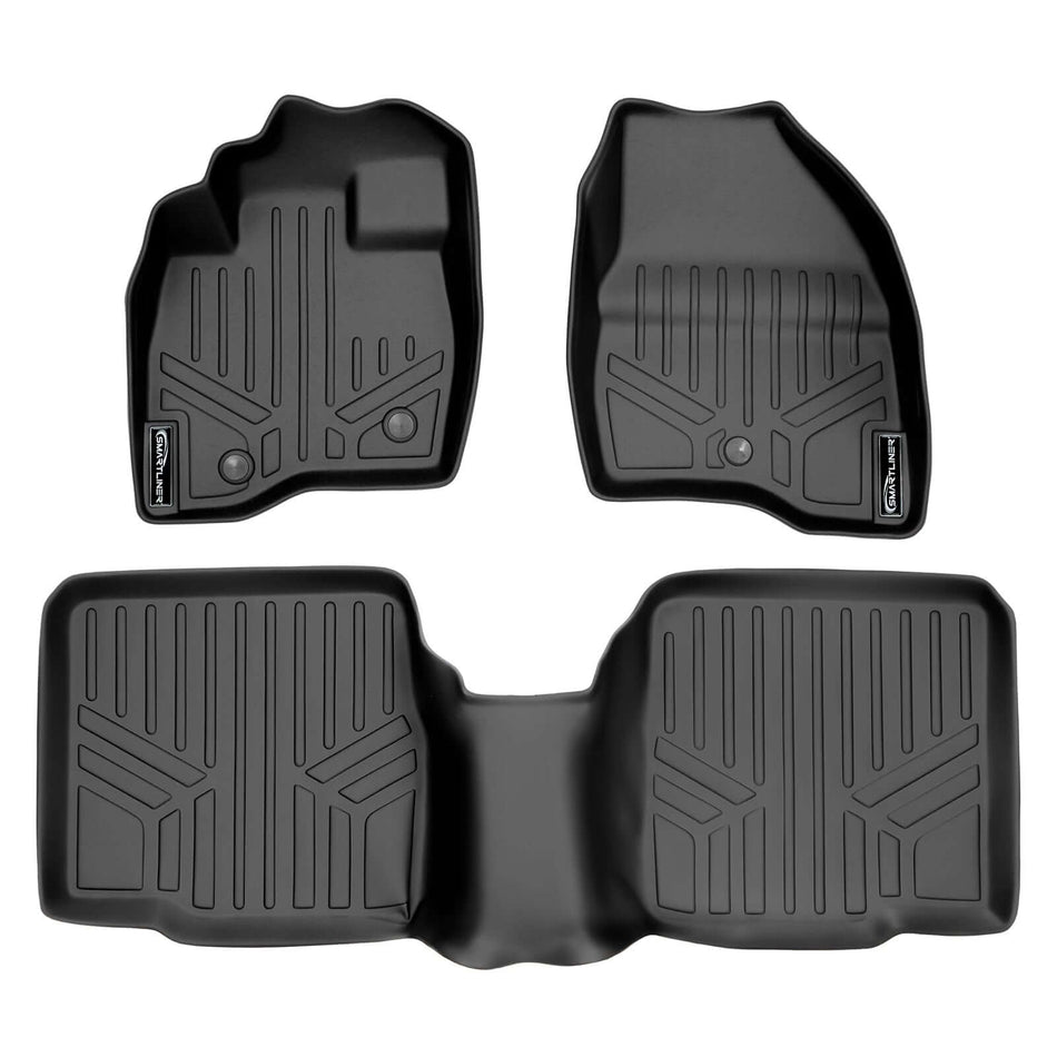 SMARTLINER 2017-2019 Ford Explorer Floor Liners (8 Passenger) – 1st row & 2nd row liners (view 2)