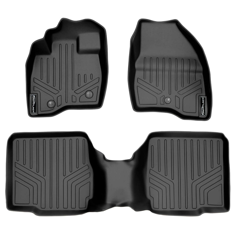 SMARTLINER 2017-2019 Ford Explorer Floor Liners (7 Passenger) – 1st row & 2nd row liners (view 2)