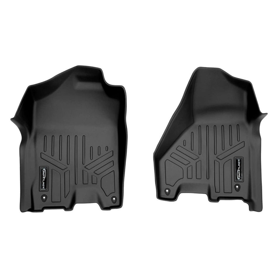 2012 Ram 2500 Floor Liners|Crew Cab, Mega Cab Models (No PTO Kit, No 4x4 Shifter, No Over the Hump Coverage, Dual Driver Hooks)|SMARTLINER