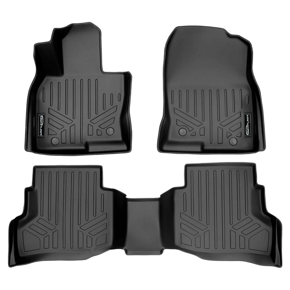 SMARTLINER 2016-2023 Mazda CX9 Floor Liners (6 Passenger, 7 Passenger) – 1st row & 2nd row liners