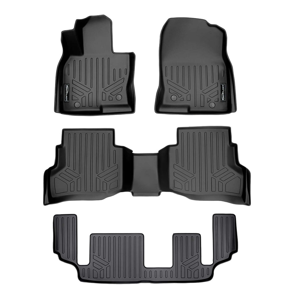 SMARTLINER 2016-2023 Mazda CX9 Floor Liners (7 Passenger) – 1st row, 2nd row & 3rd row liners