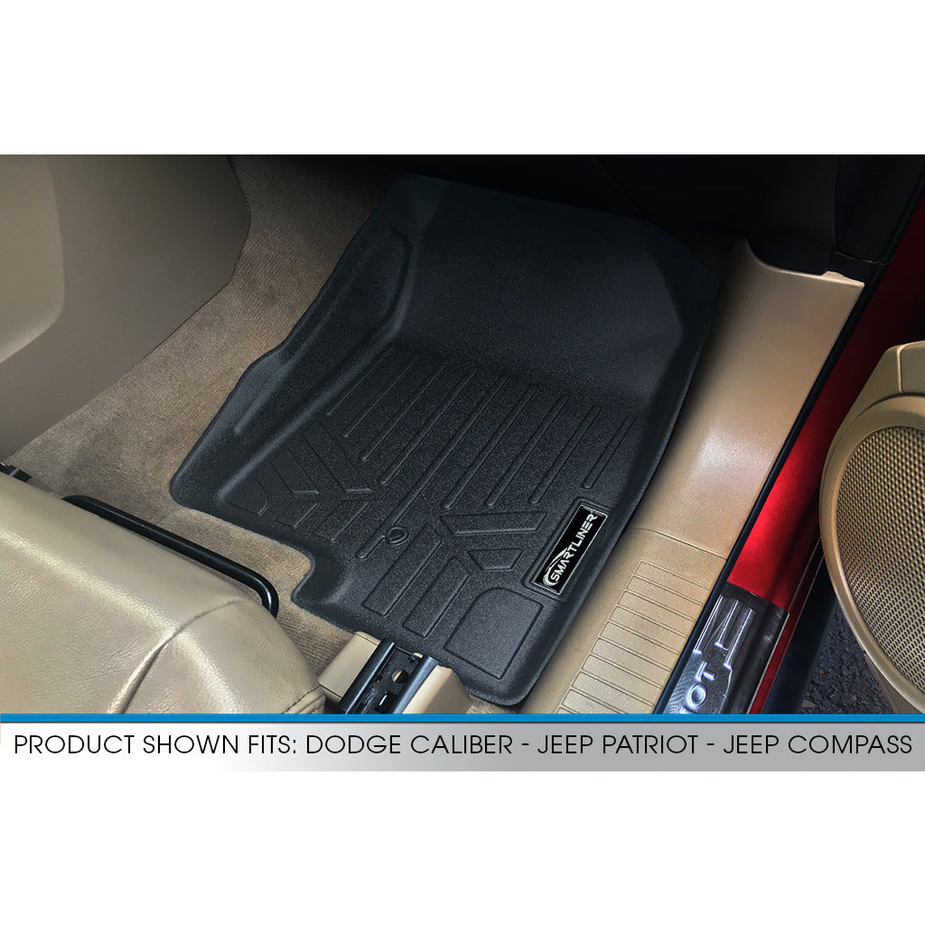 SMARTLINER Custom Fit Floor Liners For 2007-2017 Jeep Patriot / Compass Old Body Style