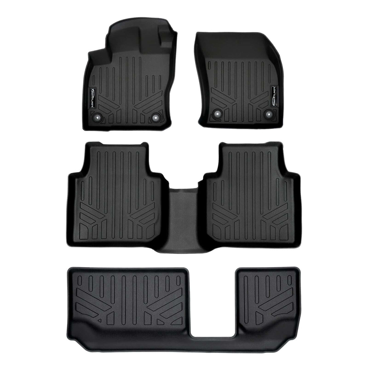 SMARTLINER 2018-2024 Volkswagen Tiguan Floor Liners – 1st row, 2nd row & 3rd row liners