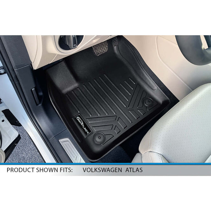 Smartliner All Weather Custom Fit Black Cargo Floor Mat Liner Compatible with 2022 2023 Audi Q4 E Tron Q4 Sportback e tron