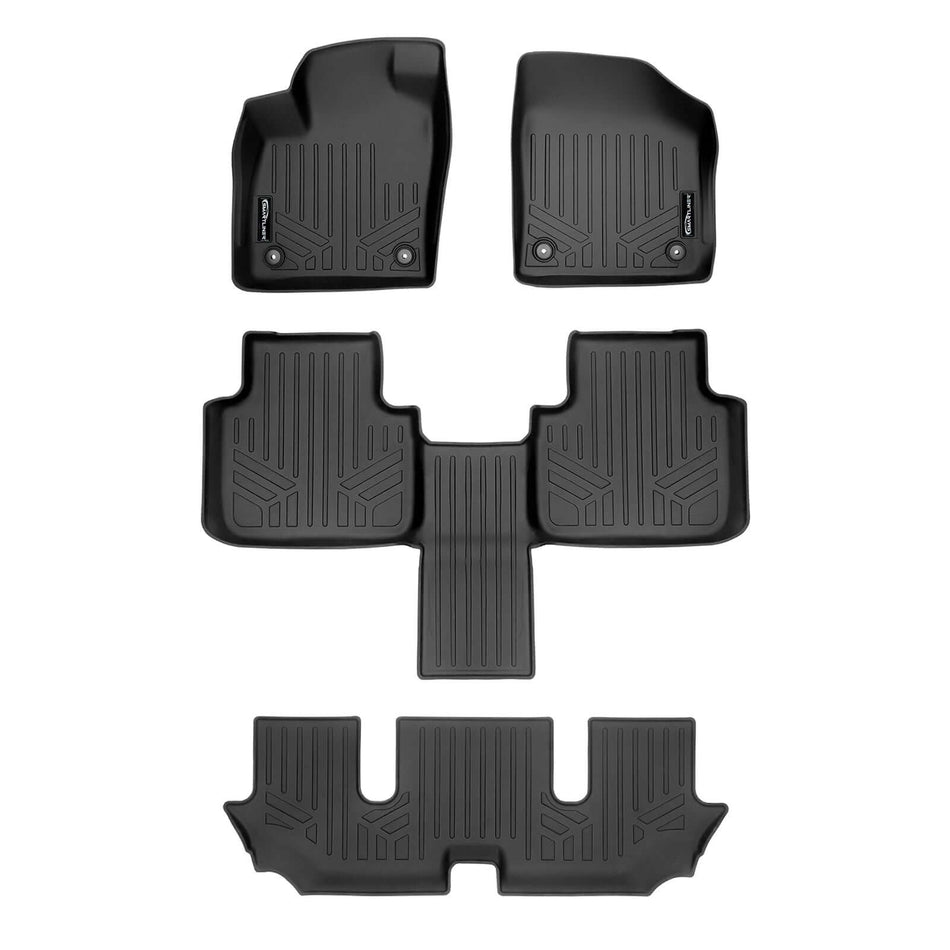 SMARTLINER 2018-2026 Volkswagen Atlas Floor Liners (6 Passenger) – 1st row, 2nd row & 3rd row liners
