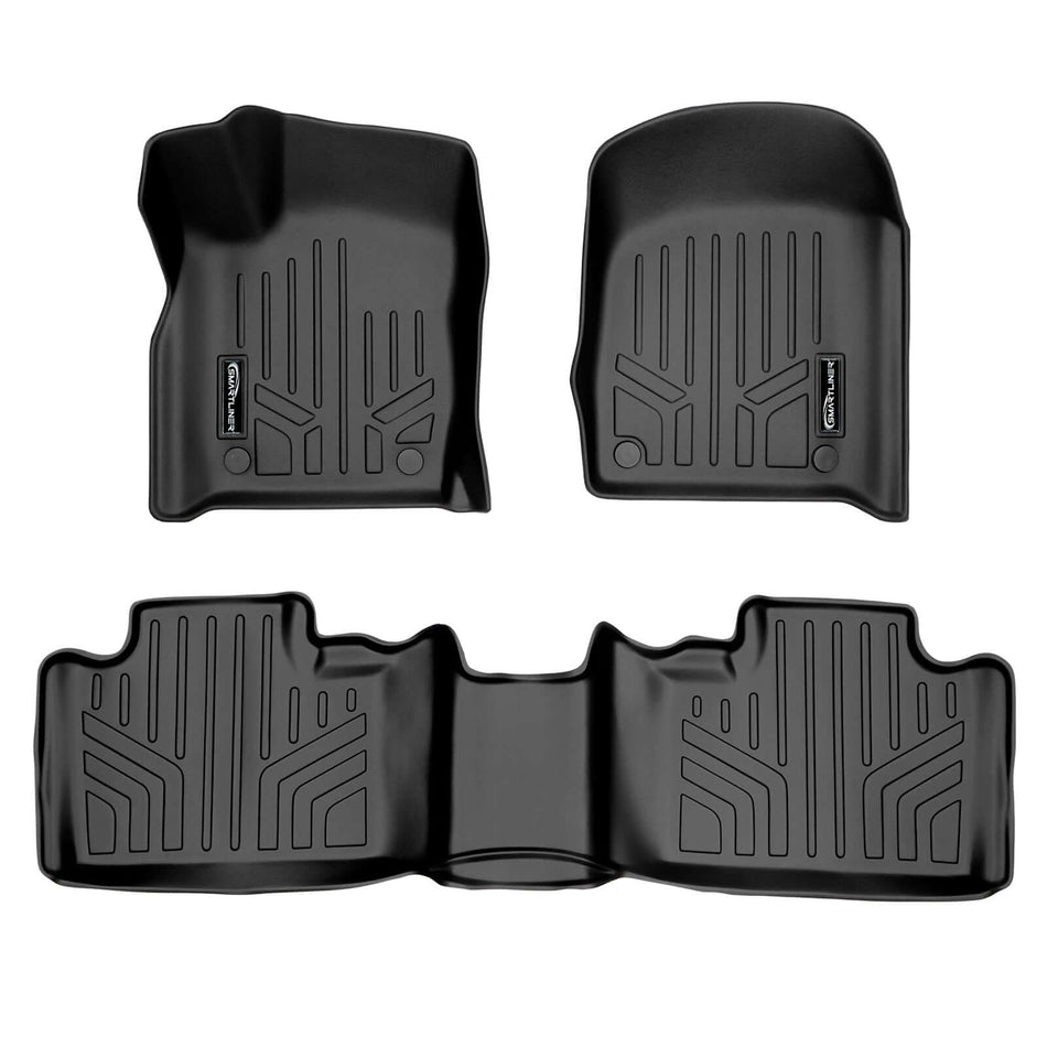 Smart Liner USA Motor Vehicle Interior Fittings Black / 2 Row Floor Mat Liner Set Smart Trimâ„¢ Custom Fit Floor Liners For 2016-2025 Dodge Durango (with 2nd Row Bucket Seats)