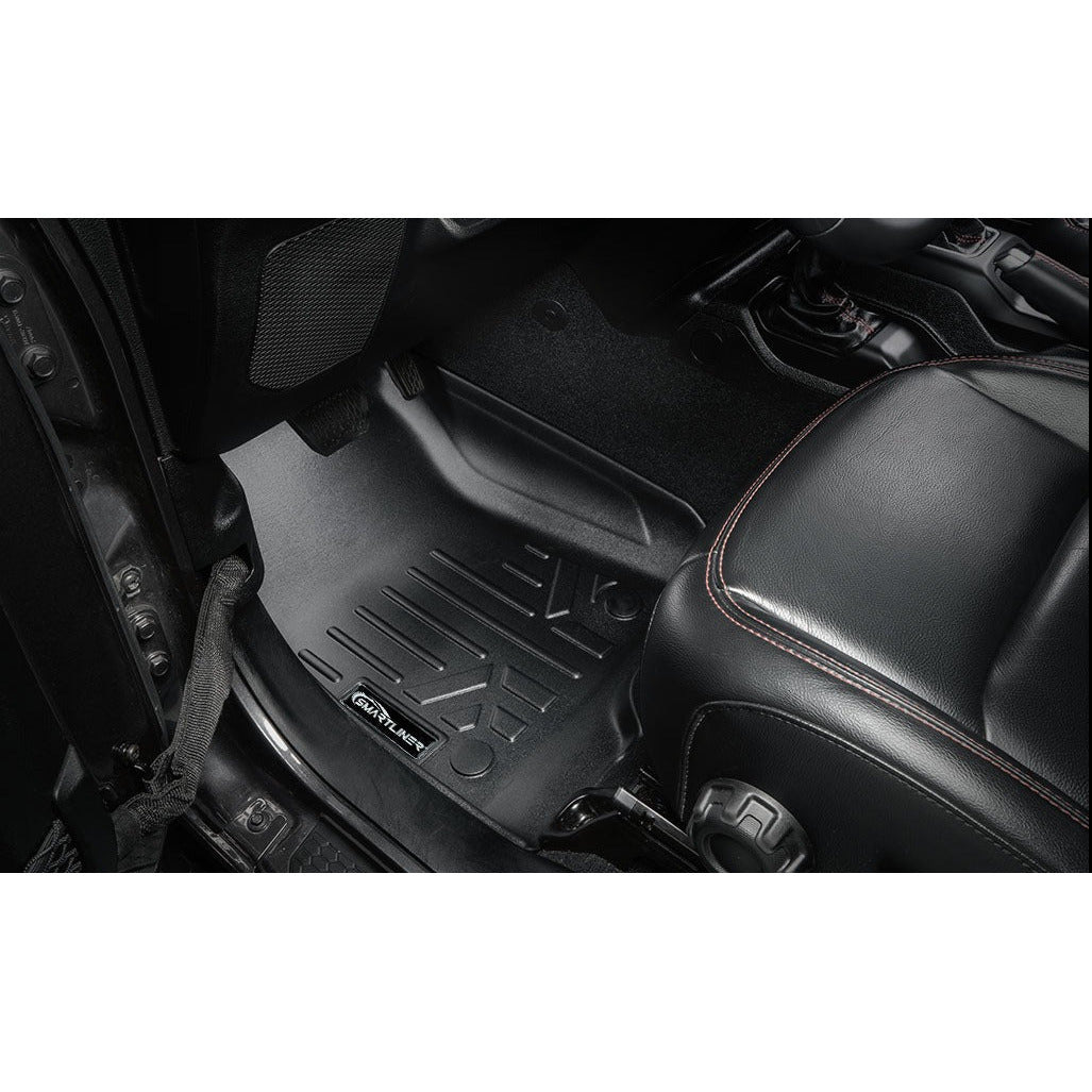 SMARTLINER Custom Fit Floor Liners For 2021-2024 Jeep Wrangler 4xe (Without Trail-Rail system)