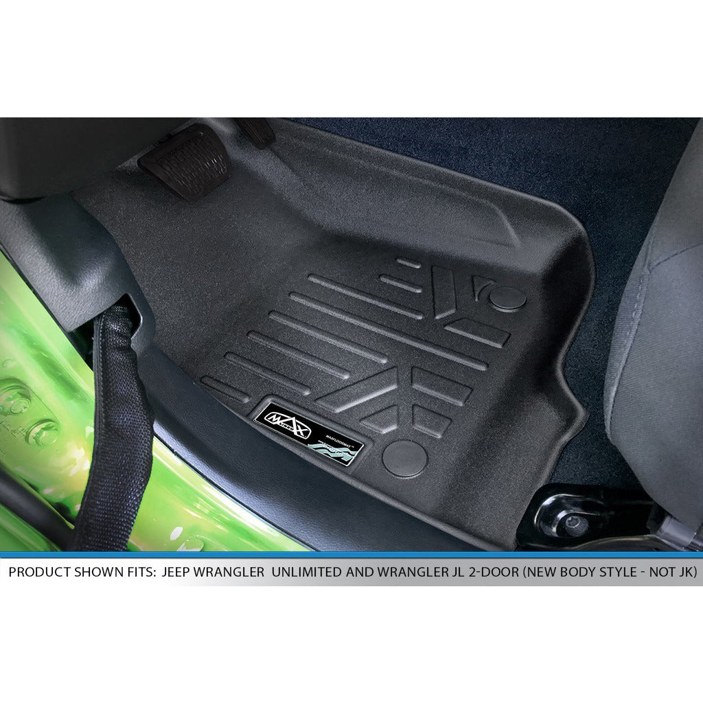 SMARTLINER Custom Fit Floor Liners For 2020-2024 Jeep Gladiator with Non Lockable Rear Underseat Storage
