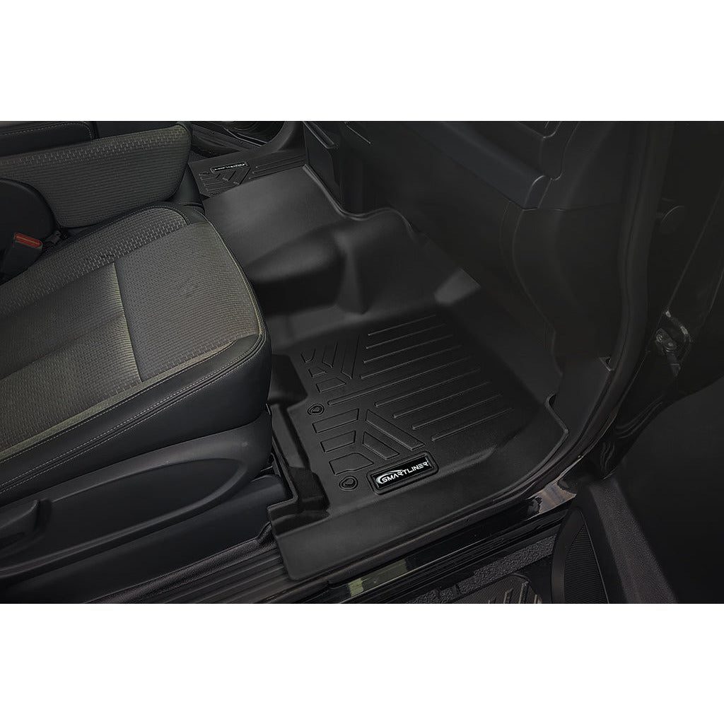 SMARTLINER Custom Fit Floor Liners For 2017-2022 Nissan Titan King Cab with 1st Row Bench Seat With OTH Coverage