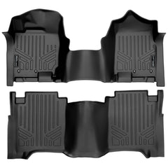 SMARTLINER Custom Fit Floor Liners For 2017-2024 Nissan Titan King Cab with 1st Row Bench Seat With OTH Coverage
