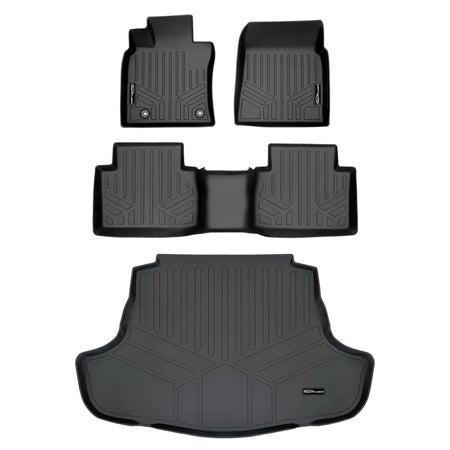 Smart Liner USA Motor Vehicle Interior Fittings Black / 2 Row Floor Mat Liner Set & Cargo Liner Behind the 2nd Row SMARTLINER Custom Fit Floor Liners For 2018-2024 Toyota Camry Hybrid Models