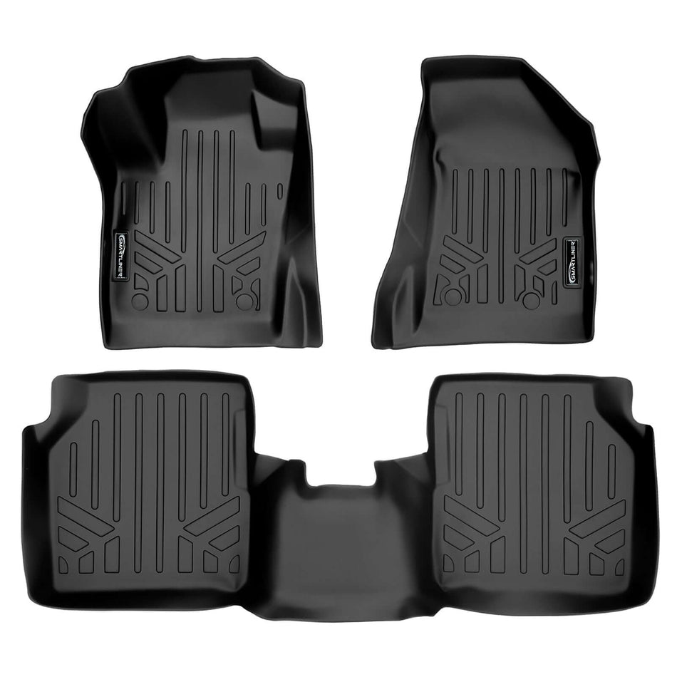 SMARTLINER 2017-2026 Jeep Compass Floor Liners (New Body Style) – 1st row & 2nd row liners