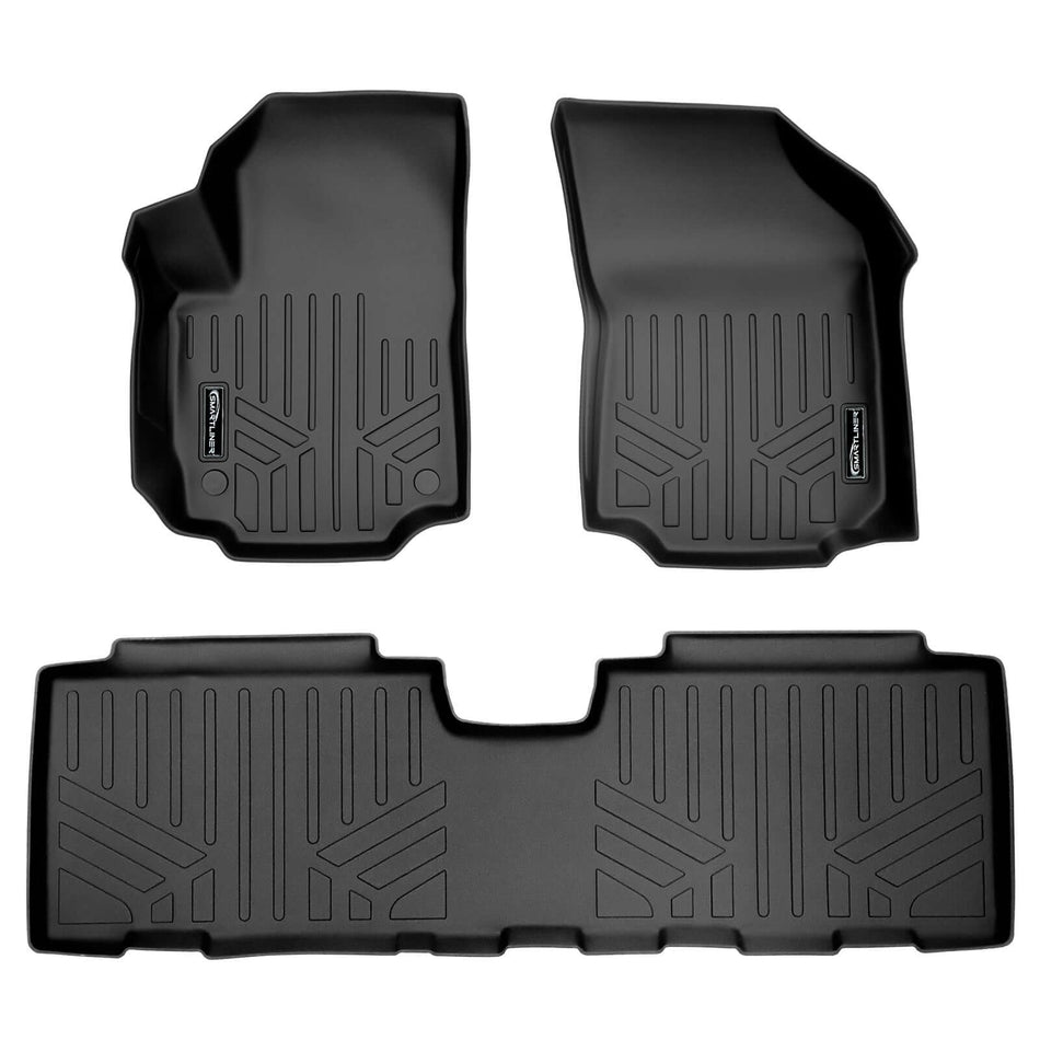 SMARTLINER 2018-2024 GMC Terrain Floor Liners (Fits Denali & Regular trim) – 1st row & 2nd row liners