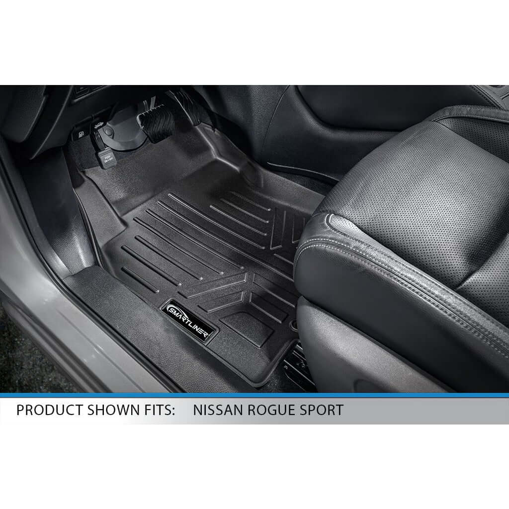Smart Liner USA Motor Vehicle Interior Fittings SMARTLINER Custom Fit Floor Liners For 2017-2024 Nissan Rogue Sport - Factory Cargo Tray in Highest Position (No S Models)