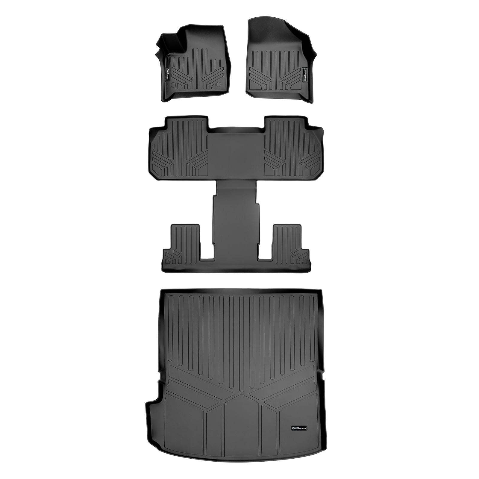 SMARTLINER Custom Fit for 2018-2020 Chevrolet Traverse with 2nd Row Bucket Seats - Smartliner USA