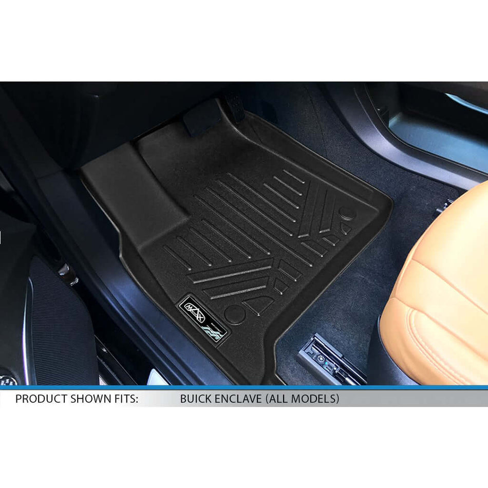 SMARTLINER Floor Liners 2018-2024 Buick Enclave Floor Liners|2nd row bucket seats|SMARTLINER