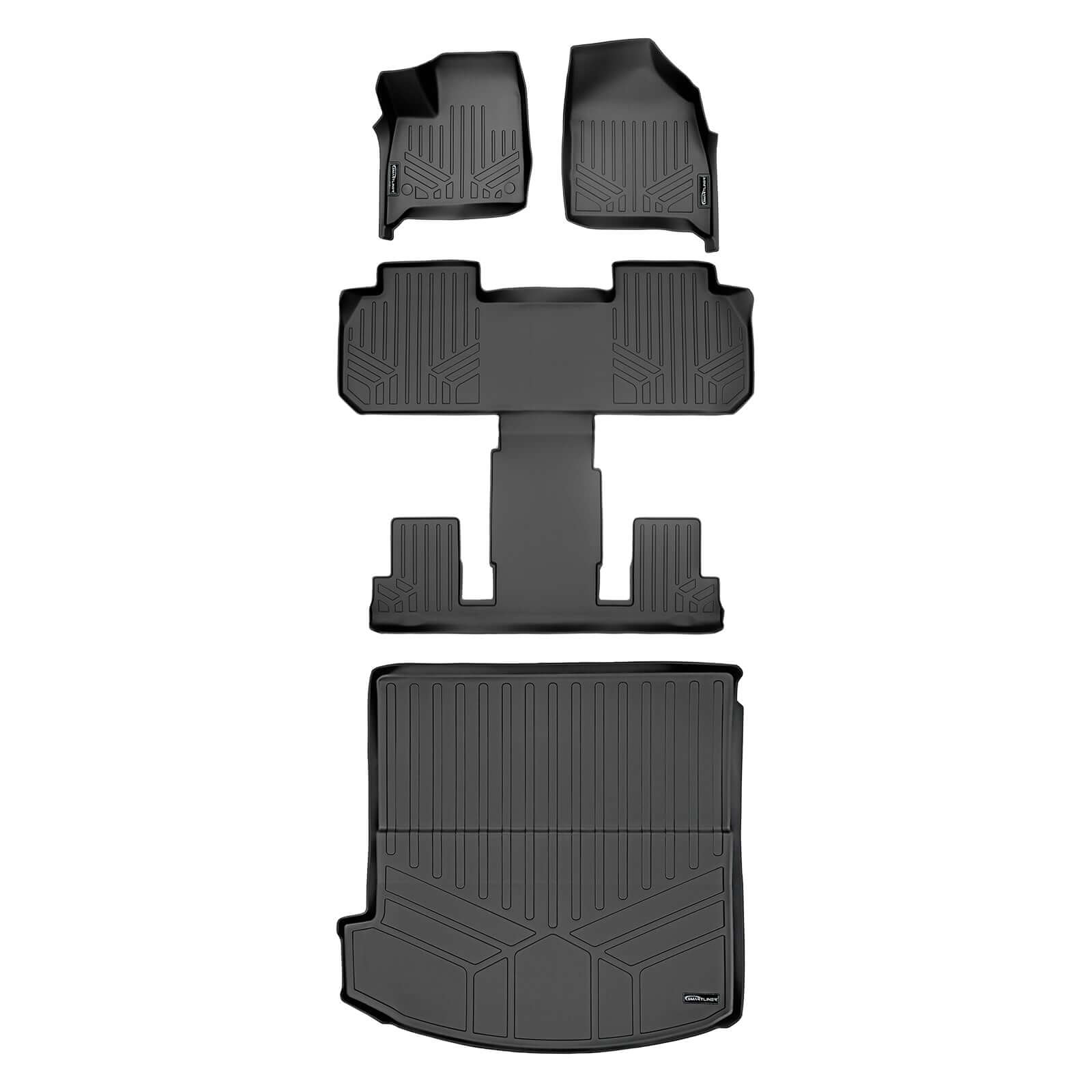 SMARTLINER Custom Fit for 2018 2020 Buick Enclave with 2nd Row Bucket Seats - Smartliner USA