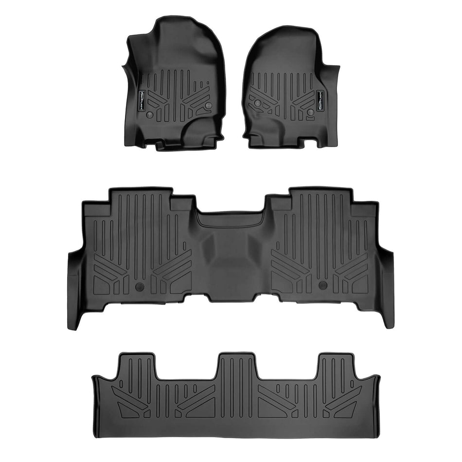 SMARTLINER custom-fit TPE floor liners – 1st row, 2nd row & 3rd row liners
