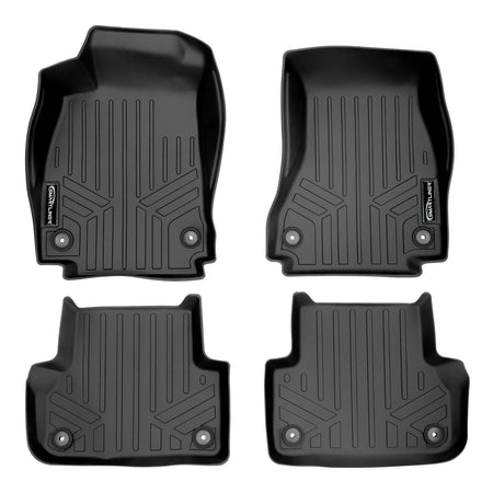 SMARTLINER 2017-2025 Audi A4 / S4 Sedan / A4 Allroad Floor Liners – 1st row & 2nd row liners